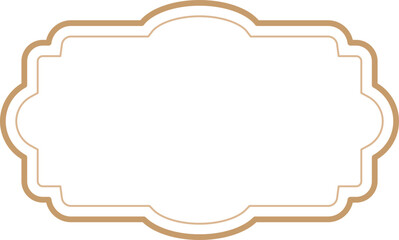 Vintage label frames, decorative vintage borders, logo design frame.