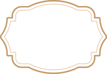 Vintage label frames, decorative vintage borders, logo design frame.