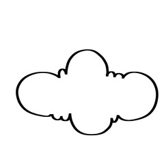 cloud icon on white