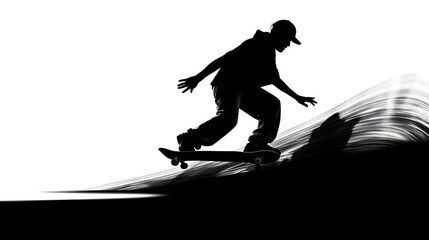 silhouette of a  sport person