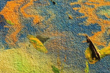 Impressionism as art abstract background. Paint texture closeup
