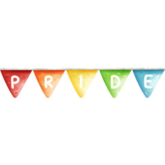 Watercolor Pride Banner