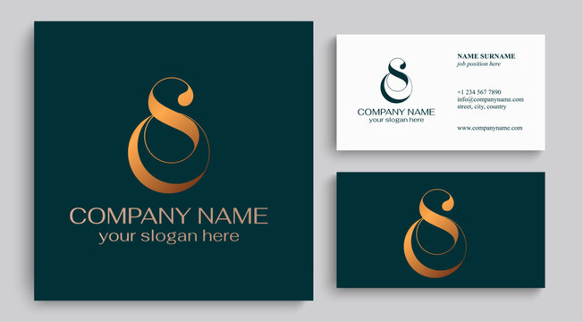 OS logo or SO monogram. OS letter logo template elements. personal monogram. Vector elegant logo.