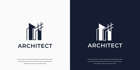 Fototapeta premium Building logo for architect company