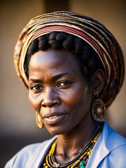 A portrait of an african woman volume six, created with generative ai, ki