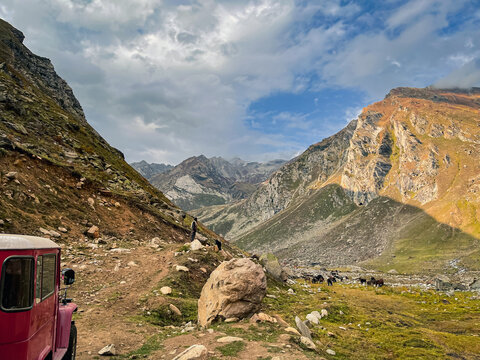 Shounter valley, Neelum, Azad Jammu and Kashmir. It is just beneath Hari Parbat "The mountain that never surrendered". There are no hotels nor any good restaurant in this whole valley