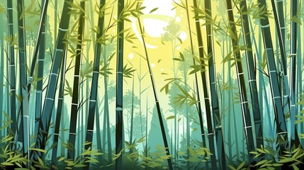 World bamboo day background banner poster with white bamboo on september 18 th, Generative Ai