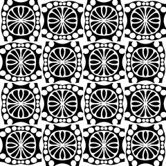 
Vector monochrome pattern, Abstract texture for fabric print, card, table cloth, furniture, banner, cover, invitation, decoration, wrapping.seamless repeating pattern. Black  color.