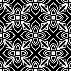 
Vector monochrome pattern, Abstract texture for fabric print, card, table cloth, furniture, banner, cover, invitation, decoration, wrapping.seamless repeating pattern. Black  color.