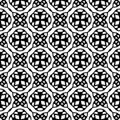 
Vector monochrome pattern, Abstract texture for fabric print, card, table cloth, furniture, banner, cover, invitation, decoration, wrapping.seamless repeating pattern. Black  color.