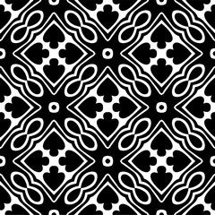 
Vector monochrome pattern, Abstract texture for fabric print, card, table cloth, furniture, banner, cover, invitation, decoration, wrapping.seamless repeating pattern. Black  color.