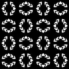 Vector monochrome pattern, Abstract texture for fabric print, card, table cloth, furniture, banner, cover, invitation, decoration, wrapping.seamless repeating pattern. Black  color.