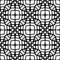 Vector monochrome pattern, Abstract texture for fabric print, card, table cloth, furniture, banner, cover, invitation, decoration, wrapping.seamless repeating pattern. Black  color.