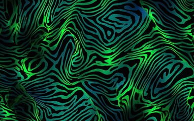Abstract green pattern with lines. Generative AI.