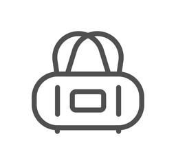 Sports equipment and soccer related icon outline and linear vector.