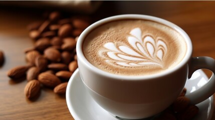 Coffee with almond milk, Generative AI