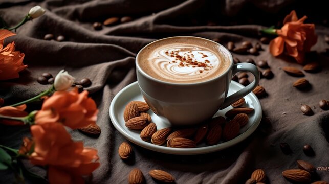 Coffee with almond milk, Generative AI