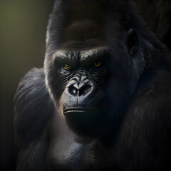 Obraz premium A portrait of a gorilla