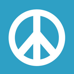 Hippie Peace Symbol icon illustration