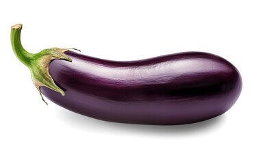 Eggplant isolated on transparent or white background, png