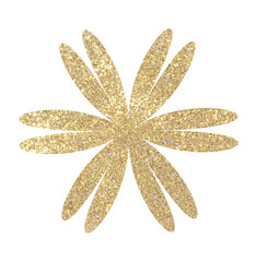 Christmas gold glitter stars. Christmas decoration stars.