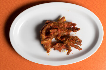 Nigerian chicken feet dish