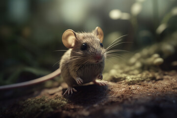 mouse in the garden ai generative