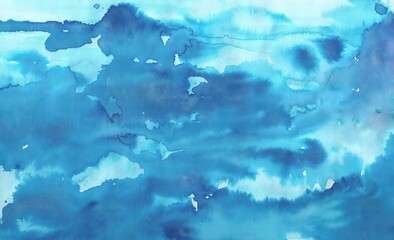 blue sky watercolor background