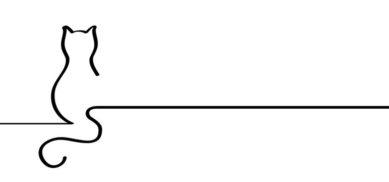 World cat day Cats line silhouette draw Animals day Footsteps signs Vector kitty love icon symbol Kitten footprints Pet paw steps Puppy print Paws footprints  Meow, dog, canine, mouse, fishbone doodle