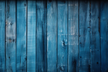 Blue background from wooden planks. Wooden texture. 