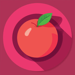 Vector illustration of fresh and juicy cherry