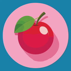 Vector illustration of fresh and juicy cherry