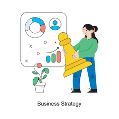 Business Strategy Flat Style Design Vector illustration. Stock illustration