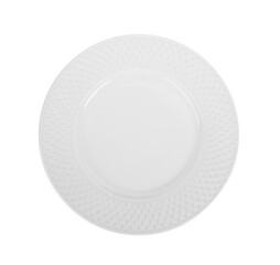 Empty plate on transparent png