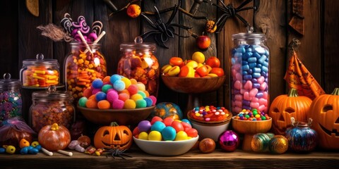 candy halloween with generative ai