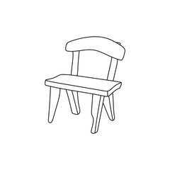 chair simple Logo Design template, Graphic Element Illustration Template Design.