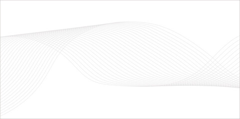 Fototapeta premium Abstract wave element for design. Digital frequency track equalizer. Stylized line art background. Line curve waves flow pattern vector element design or abstract dynamic stroke line. 