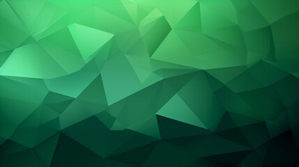 Green polygon background