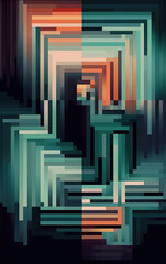 Obraz premium OP art abstract background,created with generative ai tecnology.