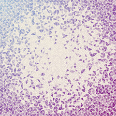 Abstract geometric background. Appealing scattered low poly triangles with colored gradient. Attractive vector illustration.