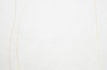 Elegant and modern patterned Japanese washi paper background. Japanese paper texture with golden abstract wave patterns.