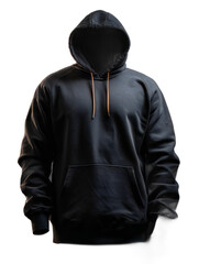 Clean and Crisp: Full-Sized Hoodie on a Transparent Background. Generative AI