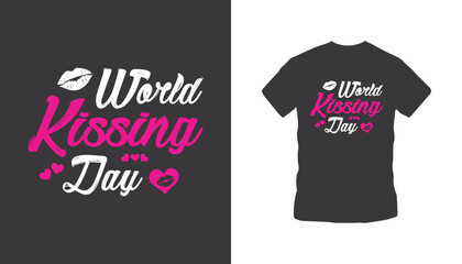 World kissing day t-shirt, International Kissing Day T-Shirts