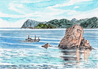 Fototapeta premium 奈古の海