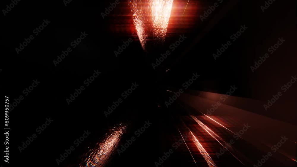 Wall mural hyperspace jump in outer space. the speed of light. light from the stars passing by. animation of a 