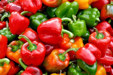 red and green peppers