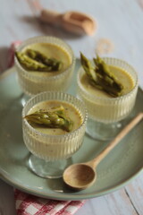 panna cotta aux asperges