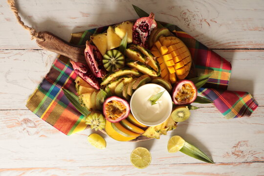 plateau de fruits exotiques