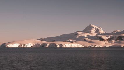 Antarctic mountains landscape , Near Port Lacroix, Antartica.