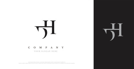 Initial DH Logo Design Vector